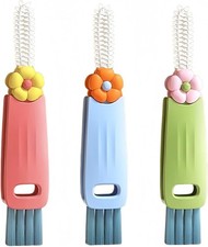 3Pcs 3 in 1 Cup Lid Gap Cleaning Brush, Portable Cup Lid Water Bottle Cleaner Br