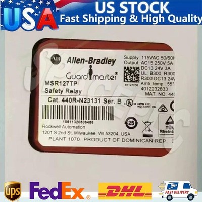 New 440R-N23131 AB 440R Single Function Safety Relays MSR127TP US Free Tax
