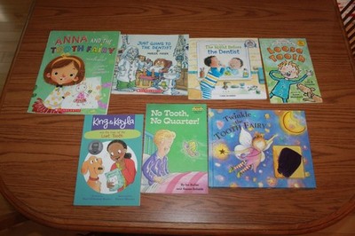 7 Tooth Dentist Fairy Picture Books Lot Reader Critter Loose Night Before