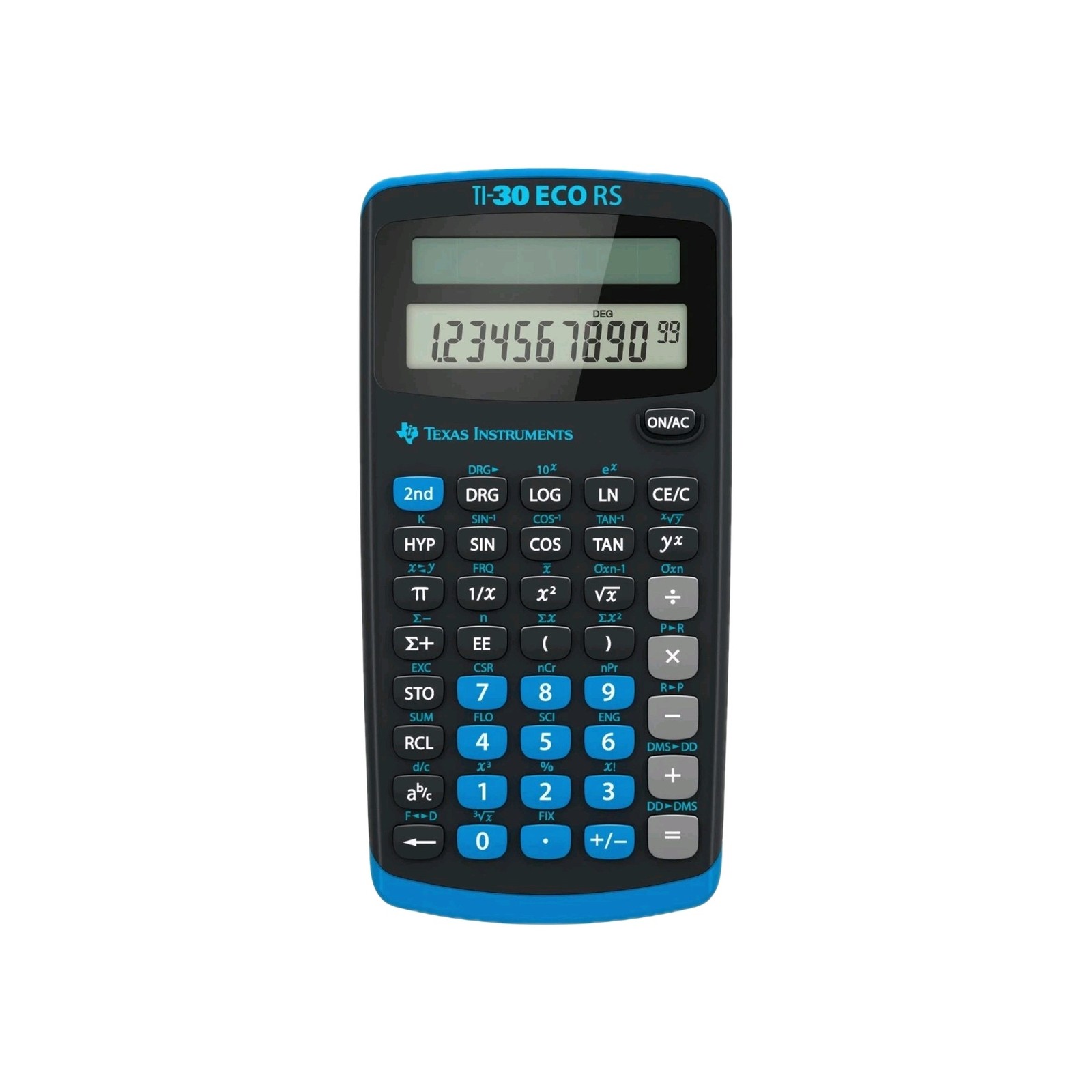 Texas Instruments TI-30 ECO RS Solar Calculator Powered School 10 Digit Displays
