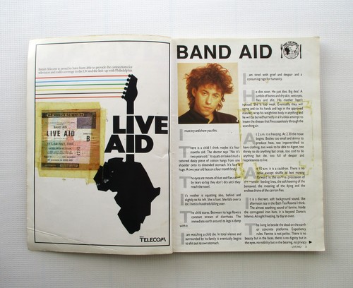 Live Aid Ticket Stub + Concert Programme 1985 Wembley Stadium London UK Queen prezzo ebay