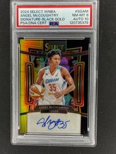 2024 SELECT WNBA, ANGEL McCOUGHTRY, SIGNATURE BLACK GOLD /5 PSA !
