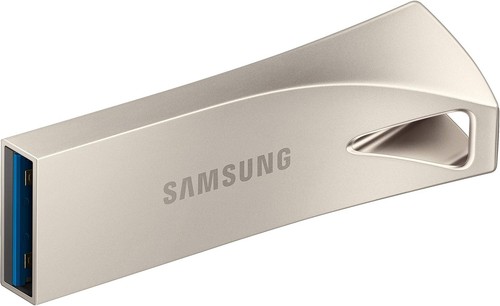SAMSUNG BAR Plus 256GB - 400MB/s USB 3.1 Flash Drive Champagne Silver