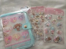 Sanrio Sugarbunnies sticker sheets and binder new