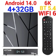 Smart Android 14.0 TV Box 128 GB 6K 8K HD 5G WiFi6 Bluetooth Media Stream Player