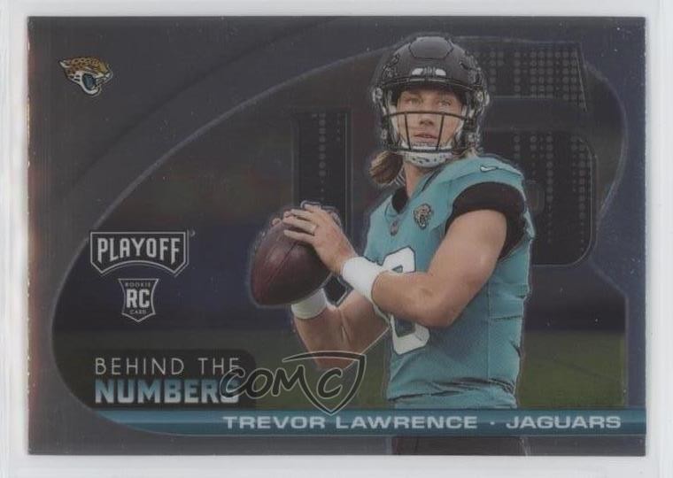 2021 Panini Playoff Behind The Numbers Trevor Lawrence #BTN-TLR Rookie RC 0oh2