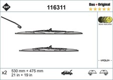 SWF Wischblatt Scheibenwischer DAS ORIGINAL SET 116311 für VW AUDI SEAT TOYOTA 3