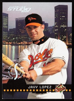 Javy Lopez 2004 Donruss Studio Studio Proof Silver #28 #/100 - Baltimore Orioles
