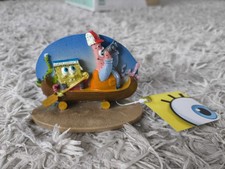 Penn-Plax SpongeBob Patrick Canoe Aquarium Ornament Polyresin Multicolor