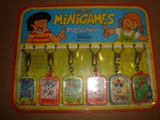 PORTACHIAVI MINIGAMES BLISTER SET GIOPLAST ANNI '80 MINI FLIPPER