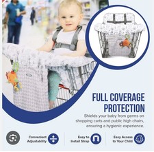 Silla alta Graco Cover, carrito de compras, 6M+ ajustable, almacenamiento de bolsillo, ¡bonito!
