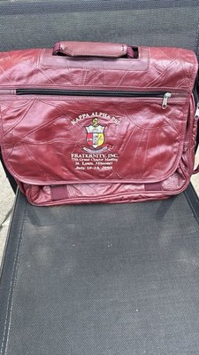 Kappa Alpha Psi Leather Briefcase Messenger Bag St. Louis Conclave 2005