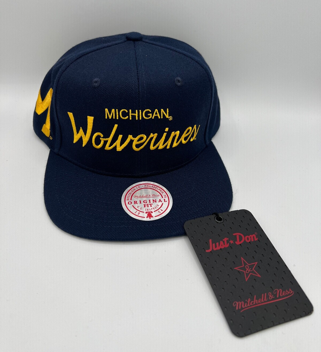 NWT University of Michigan Wolverines x Just Don Retro Script