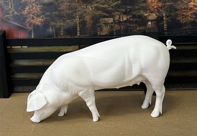 1:9 Traditional RAW Unfinished Model Hog Rooting Pig 3d Print for Scenes Etc