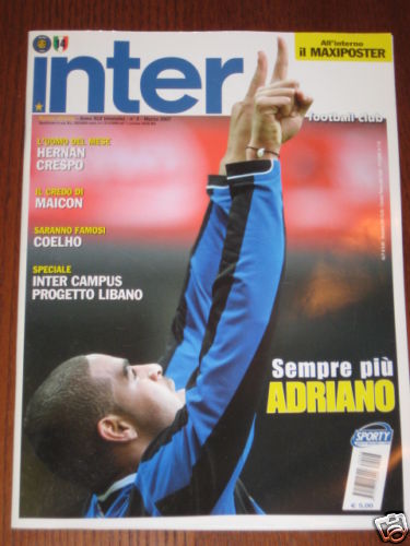 INTER FOOTBALL CLUB 2007/3 MAXI POSTER! CREPO ADRIANO - Picture 1 of 1