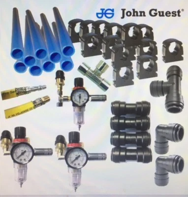 John Guest-Workshop Air Line Starter Kit-Air Line Fittings-9m Kit-PCL Style