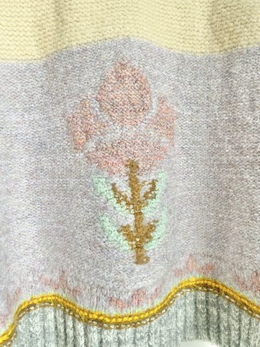 Anthropologie Pilcro Mock Neck Flower Motif Sweater (Size S) - NWT - Picture 7 of 7