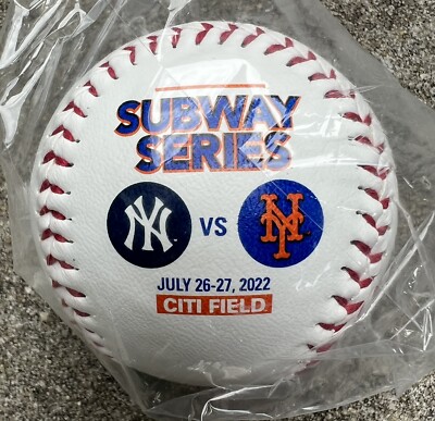 NY METS NY YANKEES SUBWAY SERIES BALL COLLECTIBLE BASEBALL