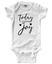 Today I Choose Joy Baby Bodysuit One-Piece Romper Clothes Gift Prayer Kindness