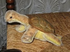 Steiff Slo Turtle Schildkroete 2314 Mohair Button Shield 14 cm 5.5 inch