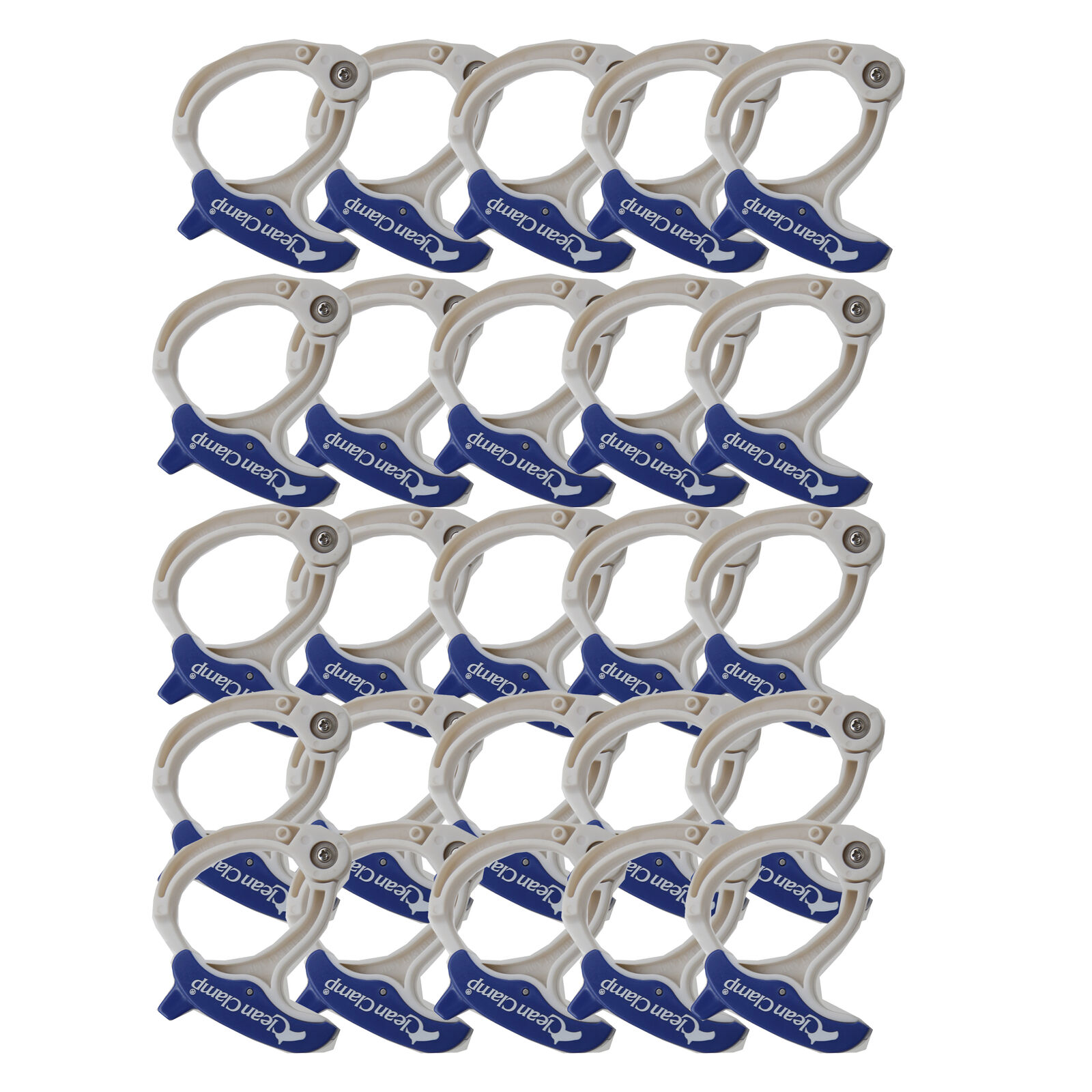 (25 Pack) Cable Clamp Sea Clamp Medium Blue Cable Management Organization