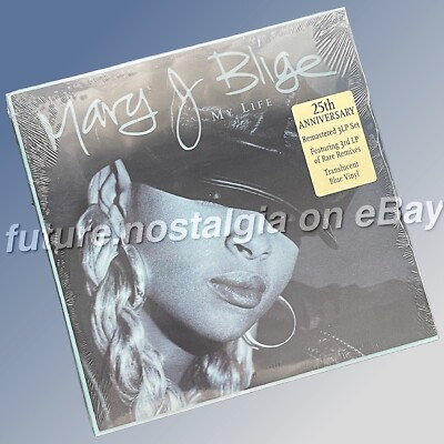 MARY.J.BLIGE レコード　US original 美品 Mary J Blige MY LIFE 2020 Blue Vinyl 3LP US Reissue Lenticular