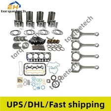 Rebuild Kit+4pcs Connecting Rod For Mitsubishi K4e Engine Mt23d Tractor (type B)