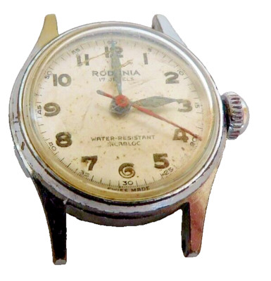 AS 1240 RODANIA WATCH NEEDS CLICK SPRING RUNNING. USED