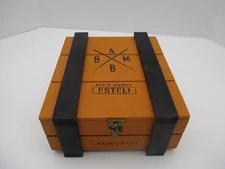 Alec Bradley Black Market Esteli Wood Cigar Box ** Churchill