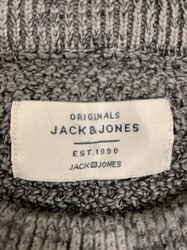 Jersey Jack & Jones Hombre Ombre Tejido Talla XL Gris Degradado Cuello Redondo - Muy Bueno - Imagen 6 de 6