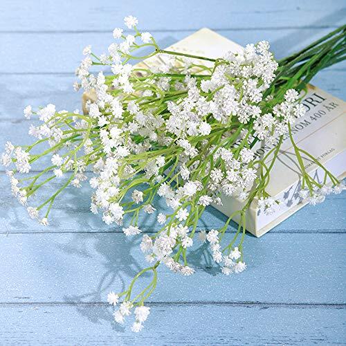 10Pcs Baby Breath/Gypsophila Artificial Fake Silk Plants Wedding Party White - Bild 4 von 6