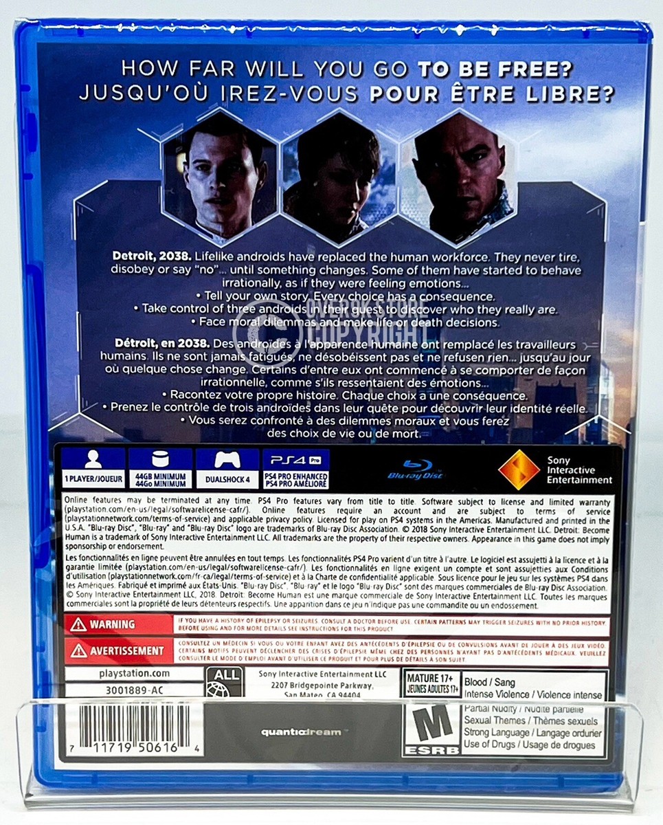 Detroit Become Human - PS4 - Brand New | Factory Sealed