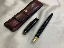 Rare fountain pen 14k gold plated nib Crown  Parix Cronf  Holland 1950s