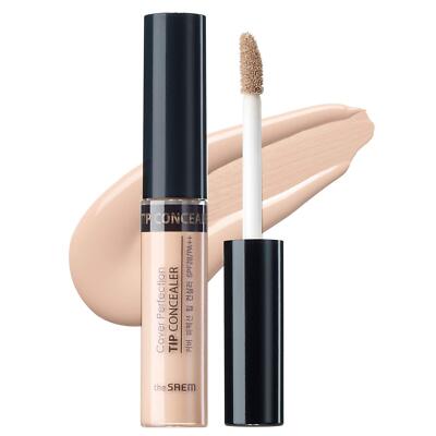 The Saem Cover Perfection Tip Concealer, Liquid Multi-use Concealer, Full Covera