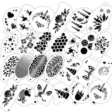27 Pcs Face Paint Stencils Painting Templates Unicorn Animal Painting for kids