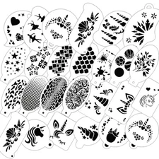 27 Pcs Face Paint Stencils Painting Templates Unicorn Animal Painting for kids