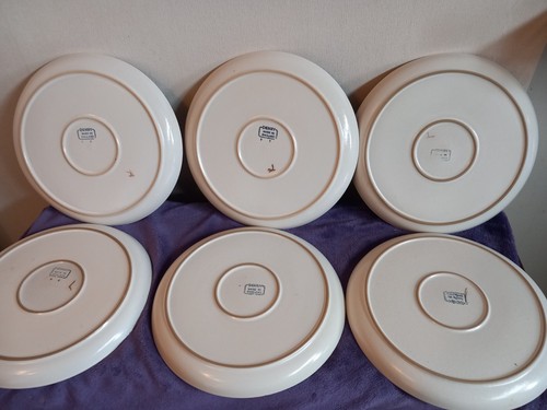 ONE Denby Minstrel Stoneware Pottery 1970s Orange Dinner Plate 10 inch / 25.5 cm - Picture 5 of 5
