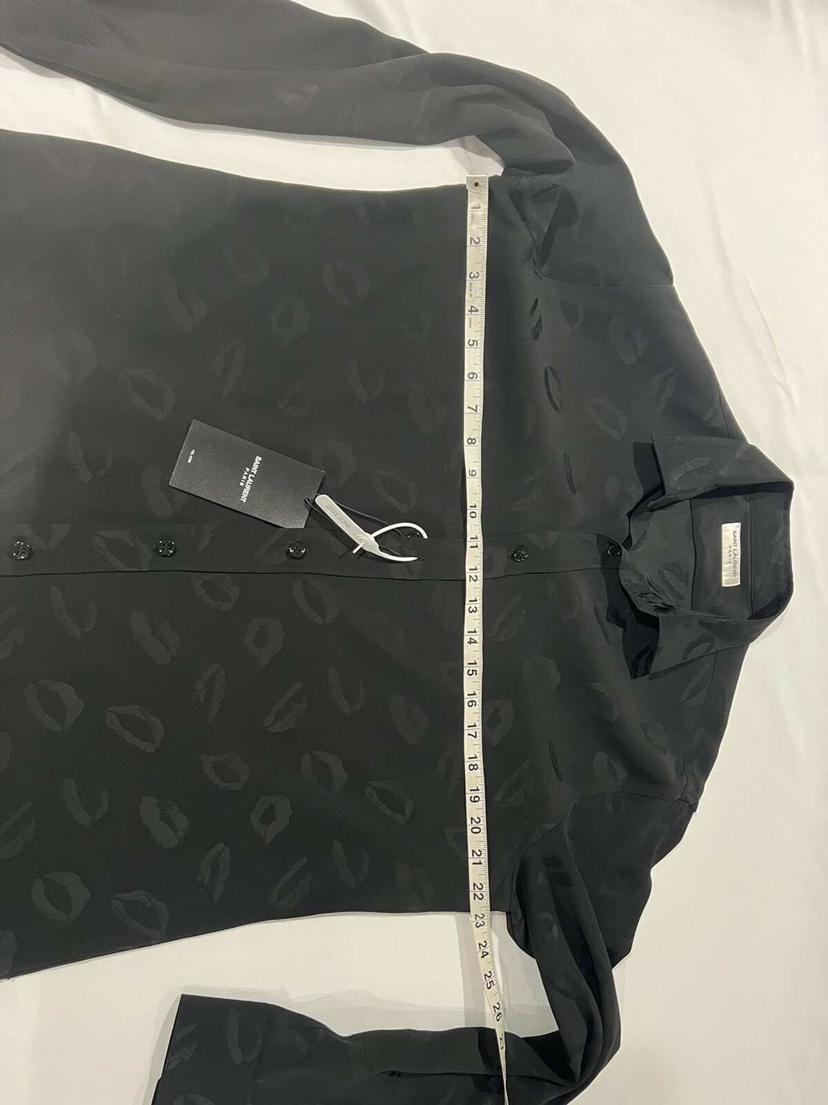 Camicia uomo Saint Laurent Hedi Slimane labbra. 41 16.