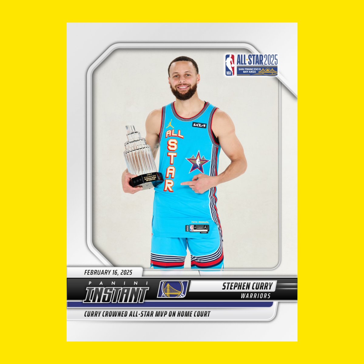 2024-25 Panini Instant NBA Stephen Curry ALL-STAR MVP 1/1695 SP