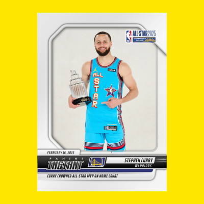 2024-25 Panini Instant NBA Stephen Curry ALL-STAR MVP 1/1695 SP Warriors #355