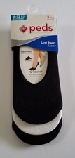 Lot Of 3- Peds Women's Low Sport Liner Socks 3 Pair 9 Total Size 8-12