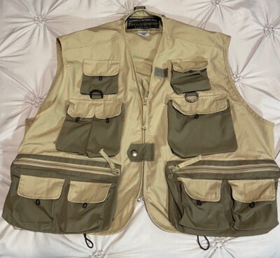 Field & Stream Fishing Vest Mens XLarge Khaki Multipocket Outdoors XL