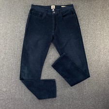 Flint And Tinder Corduroy Pants Men 31x31 Navy Blue Slim Fit