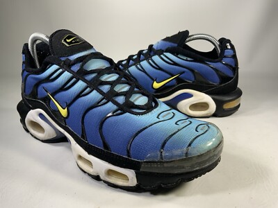 Nike Air Max Plus Tn Hyper Blue Black Yellow White Mens Size 604133-475 