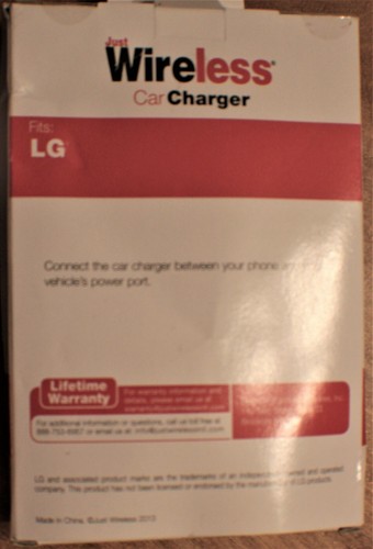Just Wireless High Speed Car Charger for LG, Black - Picture 2 of 2
