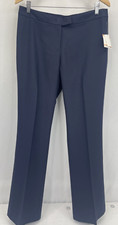 Anne Klein Navy Blue Polyester/Wool Lightweight Dress Pants Womens Sz 8 NWT