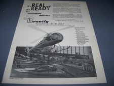 1960 BRANTLY B-2 HELICOPTER "IT'S REAL & IT'S READY! ..1-PAGE SALES AD (988U)
