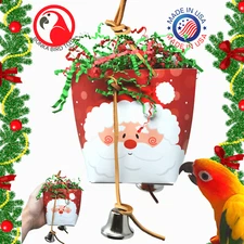 Bonka Bird Toys 2563 Christmas Purse Medium Parrot Festive Chew Cage Toy