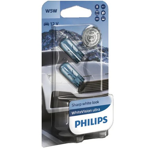 (+ W5W Parkers!) NEW H7 PHILIPS Diamond Vision 5000K Ultimate White Light Bulbs - Bild 3 von 8