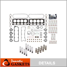 Head Gasket Set Head Bolts Lifters Fit 04-07 Cadillac Hummer GMC Chevrolet 6.0